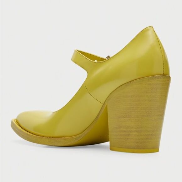 PRADA Leather Mary Jane Block Heel Pumps - Picture 3 of 6